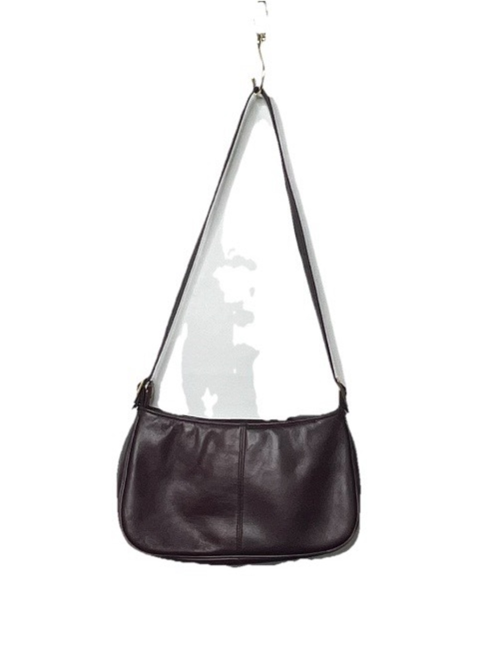 Ettienne Aigner Classic Burgandy Leather Shoulder Bag - Women's